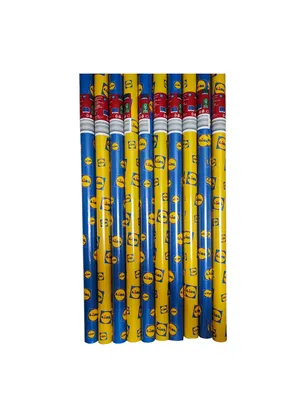 Produktbild von 10 Rollen Geschenkpapier Lidl-Aufdruck 500 x 70 cm 5x Blau & 5x Gelb Mix NEU