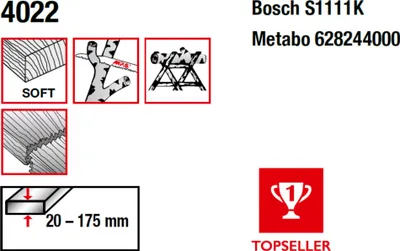 Produktbild von MPS CV-Säbelsägeblatt gefräst und geschränkt GL 230/VL 210mm, ZT 8,5mm : CV-Säbelsägeblatt gefräst und geschränkt GL 230/VL 210mm, ZT 8,5mm Ausführung: CV-Säbelsägeblatt gefräst und geschränkt GL 230/VL 210mm, ZT 8,5mm