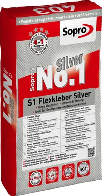 Produktbild von Sopro's No.1 403 Flexkleber Silver 25kg