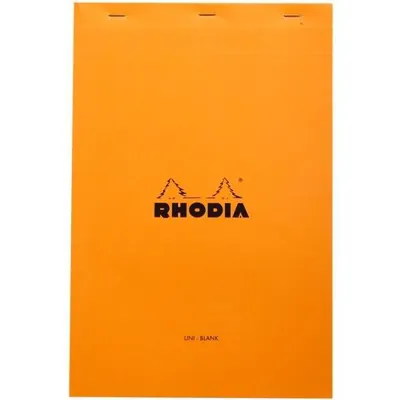 Produktbild von RHODIA Notizblock No. 19 DIN A4+ blanko orange 80 Blatt