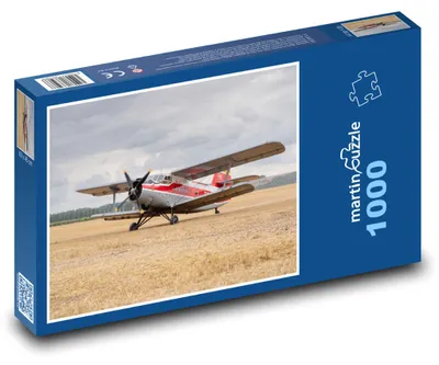 Zdjęcie produktu dla Puzzle 1000 Samolot Antonow na polu - martinpuzzle
