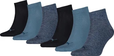 Produktbild von PUMA Uni Quarter-Socken, 6er Pack - Sneaker, ECOM, Logo, uni Blau 39-42