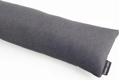 Produktbild von SCHÖNER LEBEN. Thermo-Zugluftstopper kuschelweich Anthrazit für Fenster & Türen Auswahl 130cm Länge