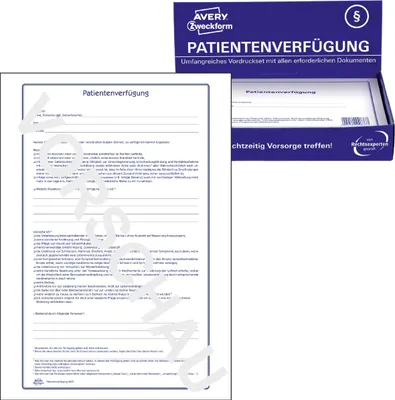 Produktbild von Avery Zweckform 10 Patientenverfügung Formulare 2837