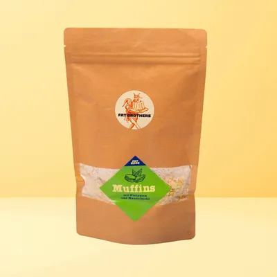 Produktbild von Muffins mit Mandelmehl und Pistazien Backmischung