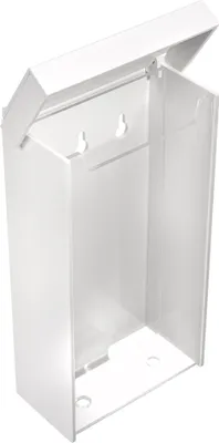 Produktbild von Weisse Prospektbox Din Lang wetterfest, für Außen, mit Deckel, aus glasklarem Acrylglas / Prospekthalter / Flyerhalter / Flyerbox /  transparent - Zeigis®