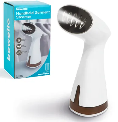 Produktbild von Bewello – Dampfglätter – Hand-Dampfglätter – Dampfreiniger-Dampfglätter – Tragbarer Hand-Dampfglätter mit Netzstrom – 145 ml – Reisebügeleisen