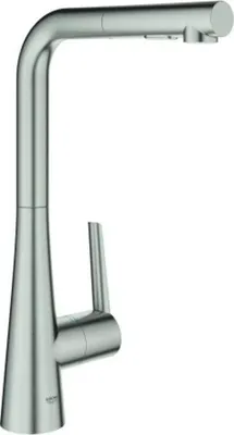 Immagine prodotto di GROHE Zedra Mitigeur monocommandé pour évier, portée 205mm, extractible, pivotant, MagneticDocking, douchette double, 32553DC2, 32553DC2