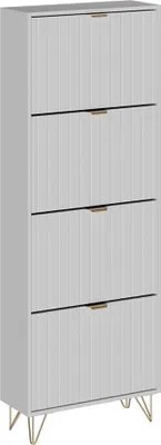Produktbild von Schuhschrank Vicco Helge Weiß 60 x 166.7 cm 4 Fächer, Model 54237