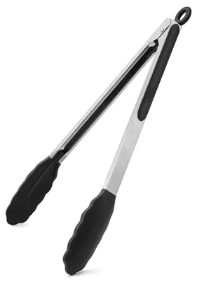 Produktbild von Küchenzange, 30 cm, aus Edelstahl mit Silikonspitzen