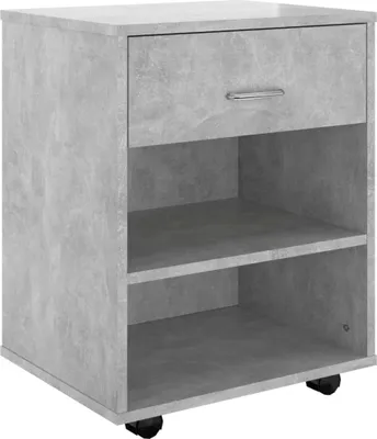 Obrázek produktu pro vidaXL Pojízdná skříňka Concrete Grey 46x36x59 cm Dřevěný materiál