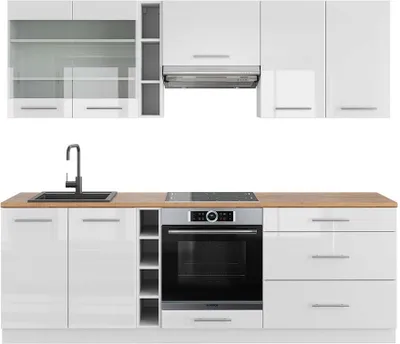 Immagine prodotto di Cucina componibile Vicco Fame-Line Bianco lucido/bianco 235 cm , PL Rovere, Model 42729