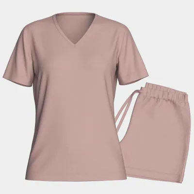 Produktbild von Für Kinder, Pyjama Kurz Set - L - Altrosa | by Impetus