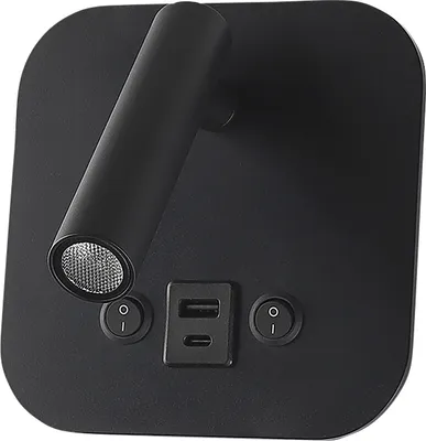 Produktbild von V-TAC LED-Wandleuchte VT-80068, 8W, 3000K, EEK: F, CREE Chip, 830lm, IP20, schwarz