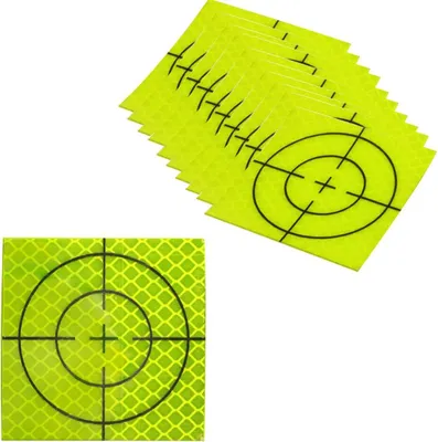 Productafbeelding van Reflecterende plakfolie, 20 stuks, 60 x 60 cm, reflecterende tape, meetdoelen voor totale stations