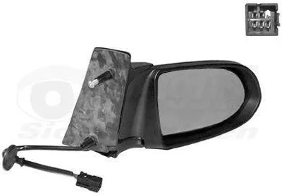 Produktbild von VAN WEZEL 3790808 Außenspiegel Seitenspiegel Rechts für OPEL Zafira A (T98) Konvex Beheizt Grundiert