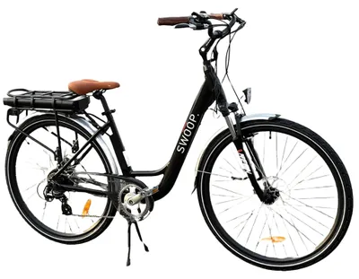 Immagine prodotto di Bicicletta elettrica Swoop City da donna, 28 pollici, nera