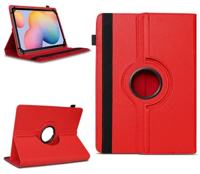 Produktbild von Tablet Tasche für Samsung Galaxy Tab S6 Lite Hülle Schutzhülle Case 360 DrehbarFarben:Rot