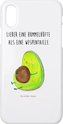 Produktbild von Mr. & Mrs. Panda Iphone 10 Handyhülle Avocado Pfeifen - Weiß - Geschenk, X, Hülle, Diät, Abnehmen, Schwanger, Ernährung, Handy, Cover
