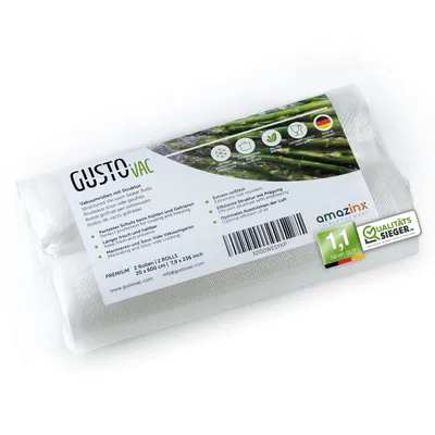 Produktbild von GustoVac Premium Vakuumrollen 20x600cm - 2er-Set