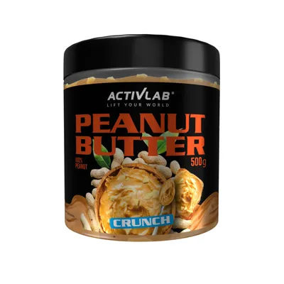 Obrázek produktu pro Peanut Butter Crunch oříškový krém 100% arašídy Activlab