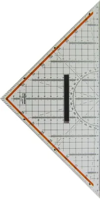 Produktbild von RUMOLD Zeichendreieck 1054 25cm Acrylglas transparent