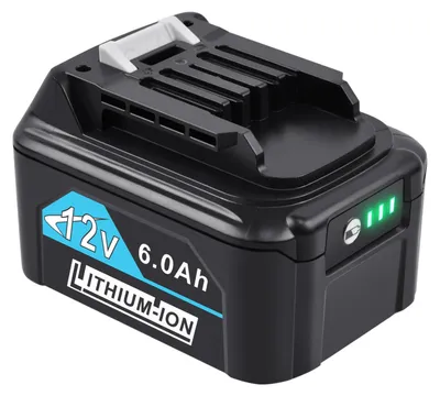 Reserveakku 12 V, 6,0 Ah, Li-Ion, für Makita BL1021B u.a.