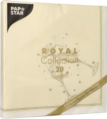 Produktbild von Papstar Servietten Royal Collection Festivity gold 3-lagig 40x40cm 20 Stück