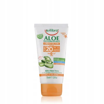 Produktbild von Equilibra Aloe Vera-Sonnenschutz SPF 50 UVB/UVA, 75 ml