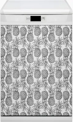 Produktbild von Küche Dekorative Magnete  Magnet Folie für Geschirrspüler 45x80 cm   - Ananas