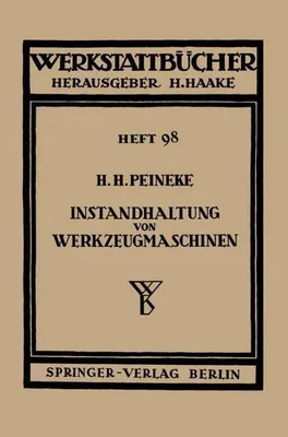 Obrázek produktu pro Instandhaltung von Werkzeugmaschinen