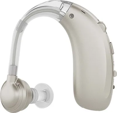 Produktbild von Hörgeräuschverstärker, ür Senioren geeignet, zwei Geschwindigkeitsstufen, 6-stufige Lautstärke, einfach zu bedienen, USB-Ladung (Silber)