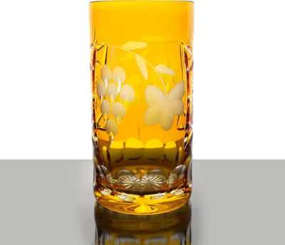 Produktbild von Longdrinkglas Traube 340ml gelb