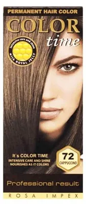 Imagen del producto de Color Time, tinte permanente para el cabello, tono 72 Cappuccino, 100 ml
