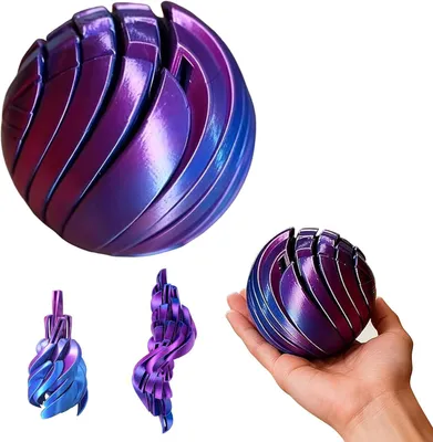 Produktbild von Kugellager-Fidget-Spielzeug – Zahnradkugel – 3D-gedruckte Zahnradkugel