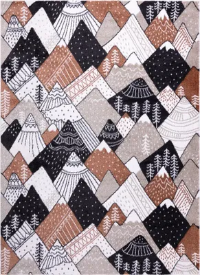 Obrázek produktu pro 80x150 cm Dětský kusový koberec Fun Mountains cream