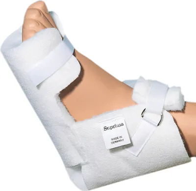 Produktbild von Fersenschuh kompakt Suprima mit Ring und Klettverschluss Weiß (Rechts)