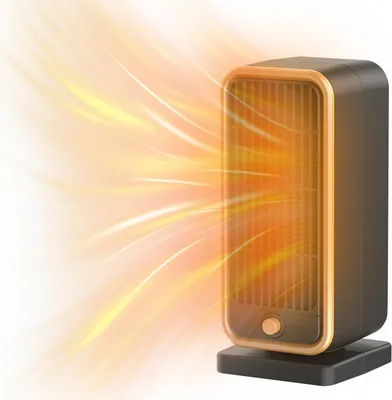Produktbild von PTC Elektro-Heizlüfter für Zuhause, 500W Schnellheizung, Überhitzungsschutz, leise und energiesparend Tischheizung