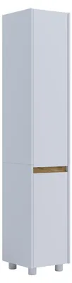 Immagine prodotto di Armadio bagno in legno - gabinetto alto con due porte girevoli, dimensioni ca. H. 165 x W. 30 x D. 33 cm, mobili da bagno robusti per più spazio di archiviazione, cassettiera Cosila