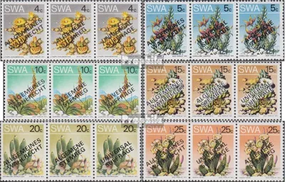 Produktbild von Briefmarken Namibia - Südwestafrika 1978 Mi 452I-III-457I-III Dreierstreifen (kompl.Ausg.) postfrisch Wahlrecht