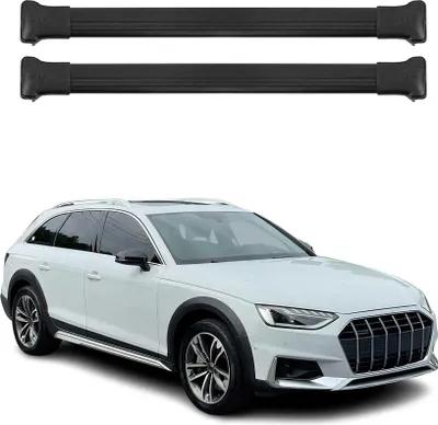 Produktbild von Dachträger Gepäckträger für Audi A4 Allroad 2016-2025 Relingträger Alu Schwarz