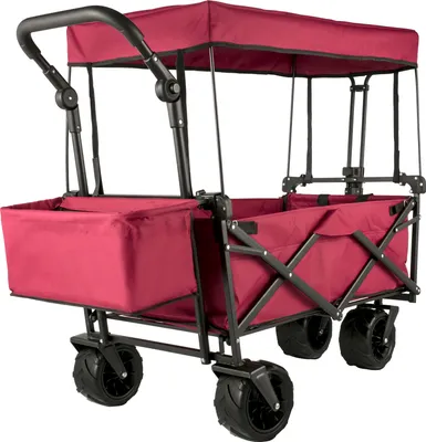 Produktbild von VEVOR Faltbarer LKW Schwarz Faltbarer LKW Abnehmbares Dach 600D Oxford Tuch Faltbarer LKW Großes Rad Tragbarer Faltbarer LKW Verstellbarer Griff Geeignet für Strand, Garten, Sport
