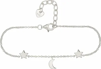Produktbild von cai Armband 925 Sterling Silber rhodiniert Sterne Mond 925/- Sterling Silber 16+3cm weiß ohne Stein 360260198R-19