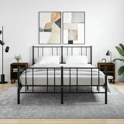 Produktbild von The Living Store Nachttische 2 Stk. Braun Eichen-Optik 40x30x50 cm Holzwerkstoff