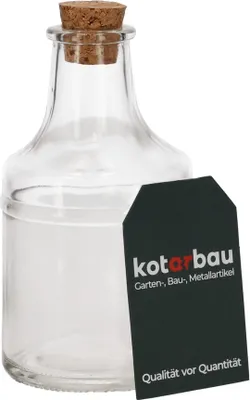 Produktbild von KOTARBAU® Runde Flasche mit Korkenverschluss 200 ml