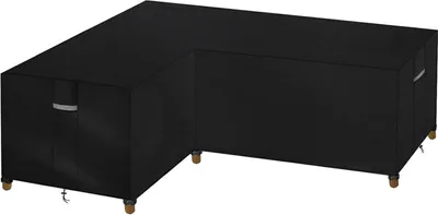 Obrázok produktu pre Dokon obal na záhradný nábytok v tvare písmena L 600D Oxford Vodotesný zimný UV ochranný obal