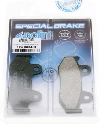 Obrázok produktu pre Organické brzdové doštičky Polini, 2 kusy, s certifikátom ABE, kompatibilné s modelom Honda SH 125i