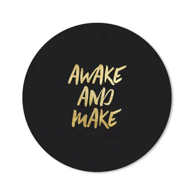 Produktbild von MuchoWow® Mauspad Mousepad Zitat - Kreativ - Gold - Schwarz 30x30 cm - Mousepads - Maus Mat - Pad - Mausunterlage - Tischunterlage - Schreibtischmatten