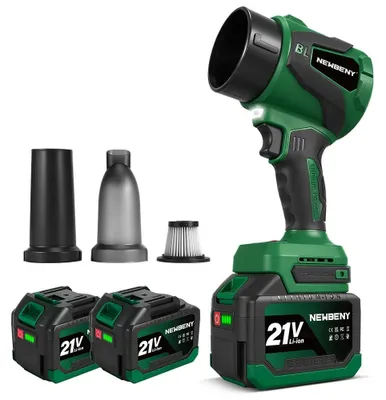 Immagine prodotto di Aspirapolvere/soffiatore 2 in 1 a batteria - X11 - Motore brushless da 21 V - 3000 W - 650 m/s - 3 livelli di potenza - 2 batterie da 4,5 Ah - 320.000 giri/min