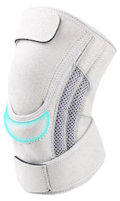 Produktbild von Sport-Kniebandage mit seitlicher Stabilisierung, Gelpolstern für die Kniescheibe, Schmerzlinderung, Kompressionsbandage für Lauftraining, Gelenkrehabilitation bei Arthritis, Kniebandage